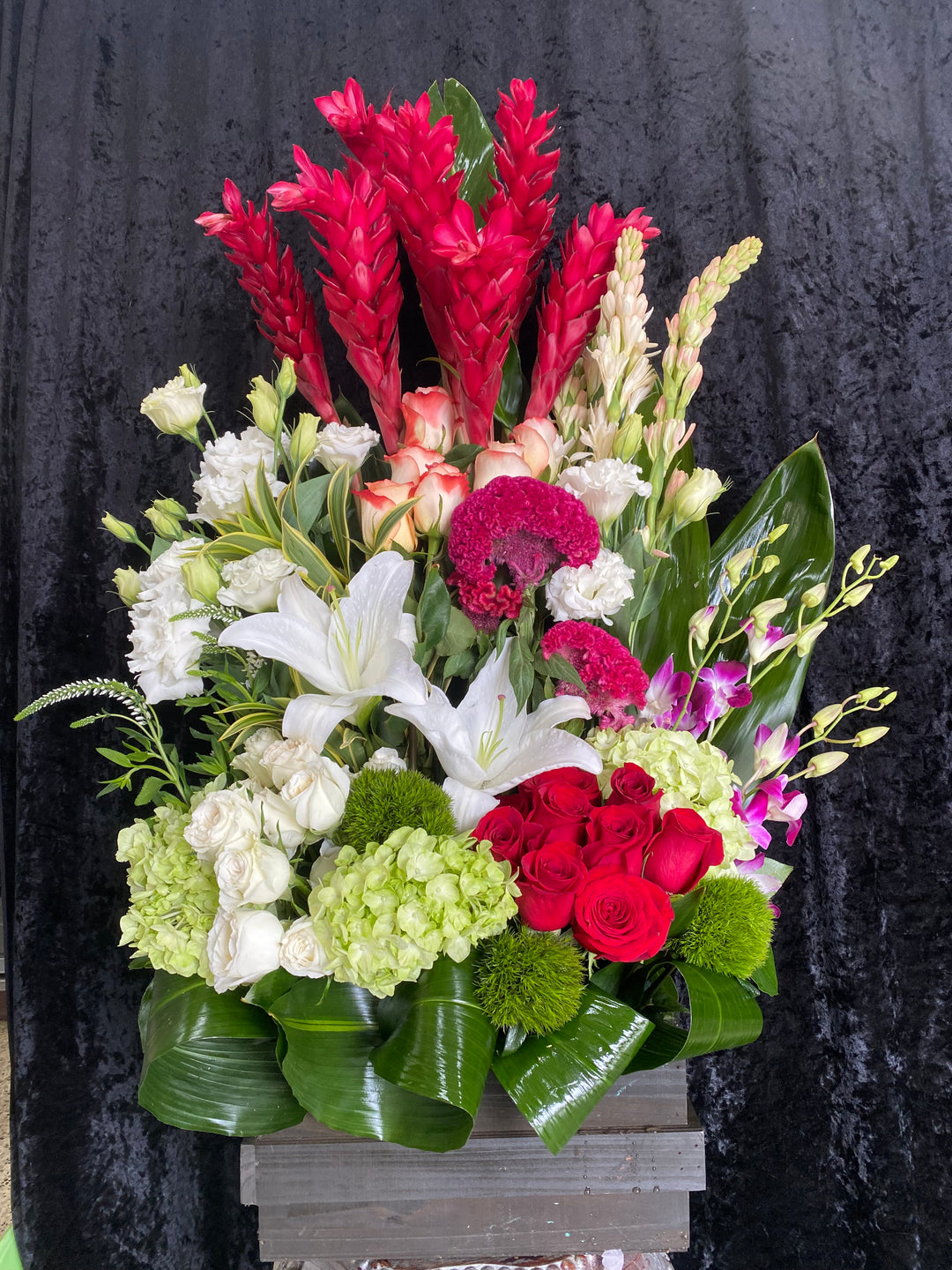 Crimson Majesty Arrangement - Encino Florist