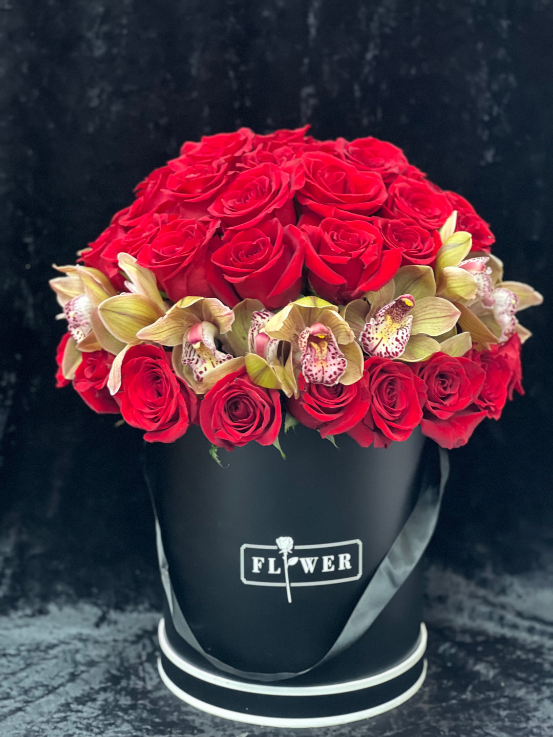 Millionaire Rose & Orchid Box Set - Encino Florist